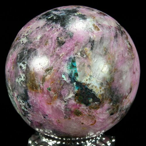 Polished Cobaltoan Calcite Sphere - Congo #63886